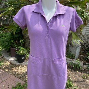 Lacoste Michael Young Plastic Polo Dress Purple